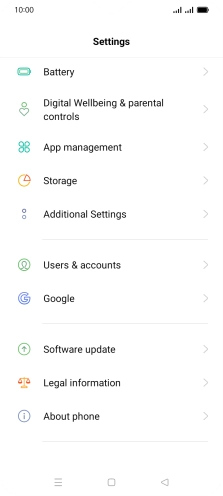 Press Users & accounts.