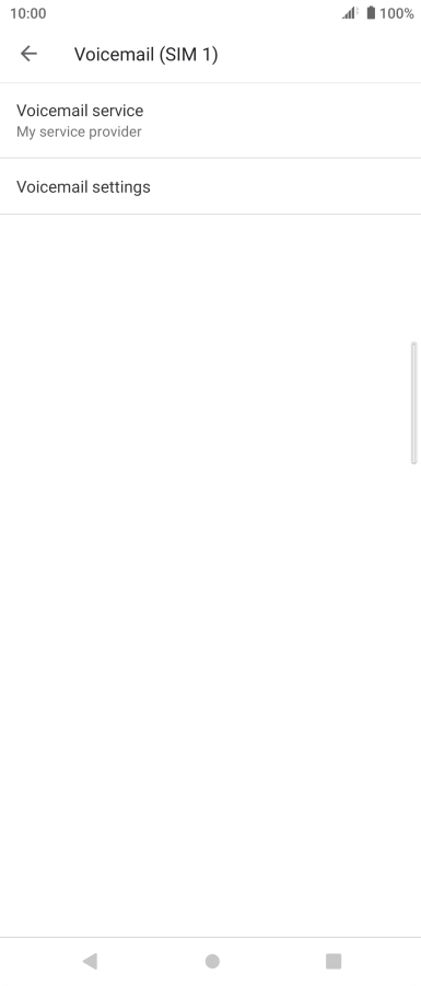 Press Voicemail settings.