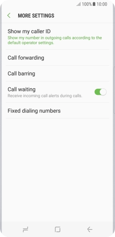 Press Call forwarding.