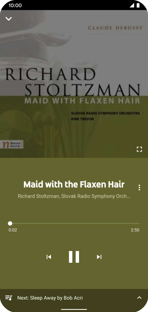Press arrow right to go to the next audio file.