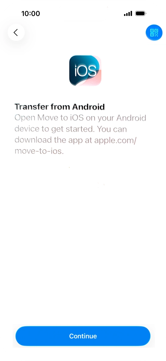 To transfer content to your phone, you need to install the app 