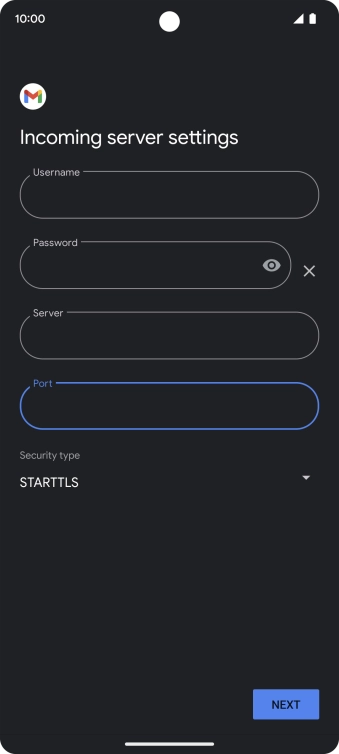 Press the drop down list below 