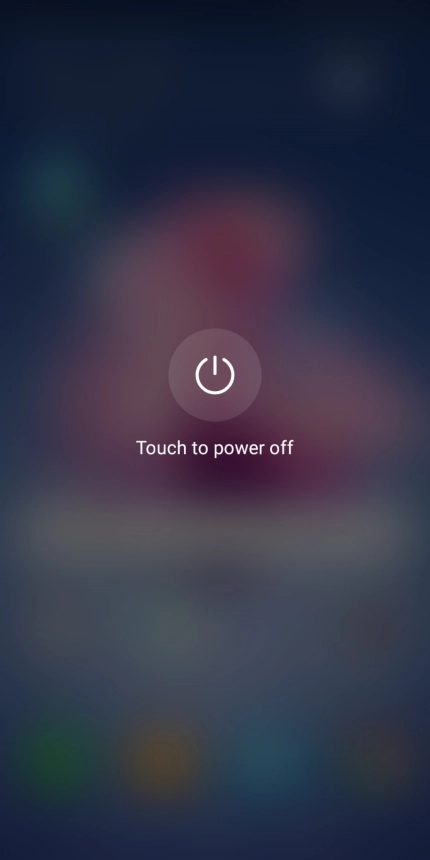 Press Touch to power off.