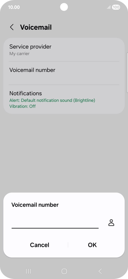 Key in +447953222222 and press OK.