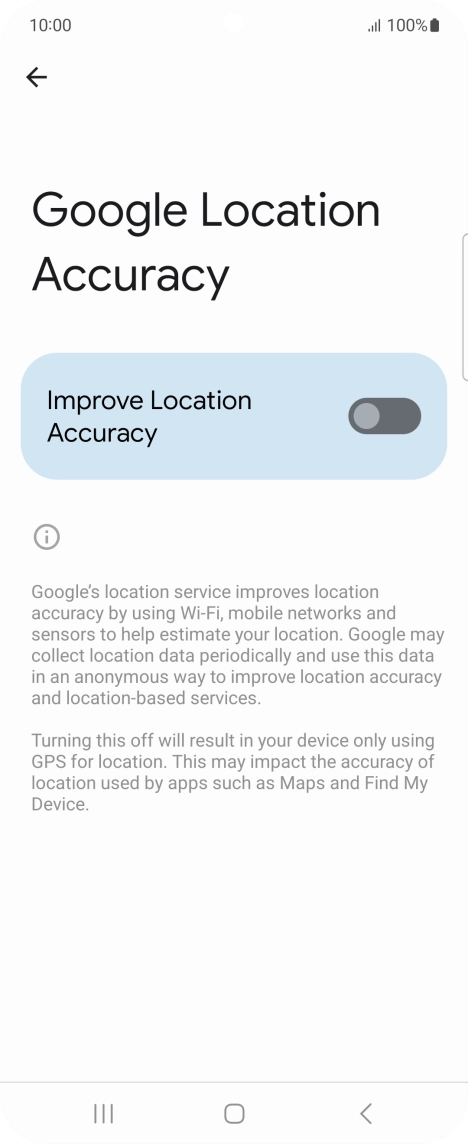 If you press the indicator next to 