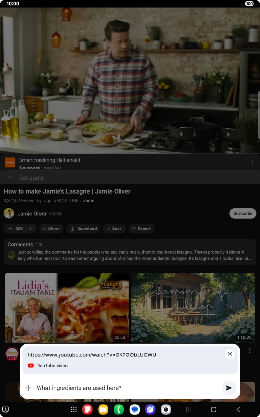 Follow the instructions on the screen to type or speak the required question for the video.