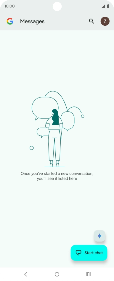 Press the profile icon.