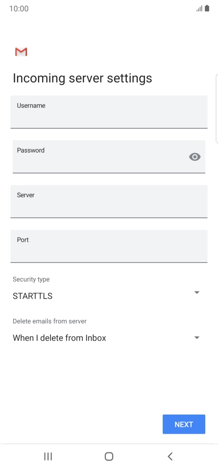 Press the field below 