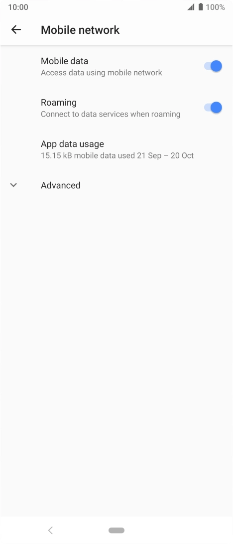 Press the Home key to return to the home screen.
