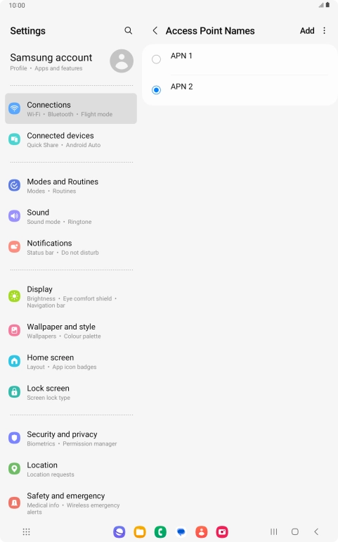 Press the Home key to return to the home screen.