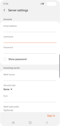 Press the field below 