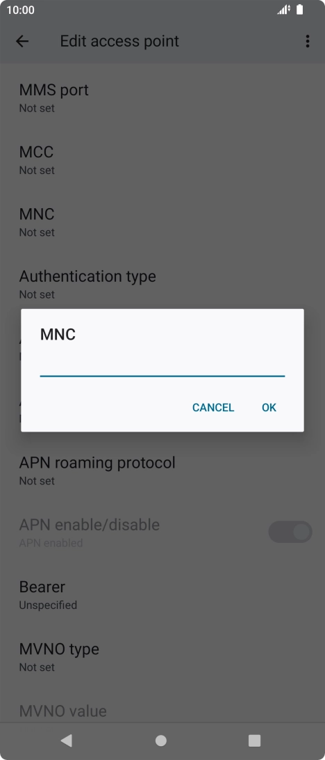 Key in 33 and press OK.