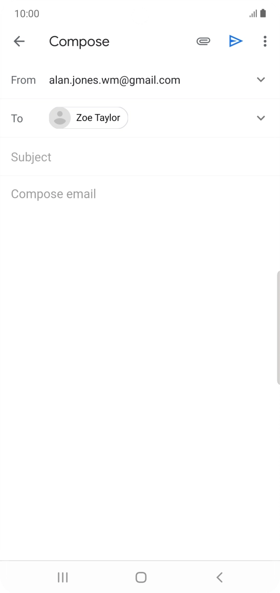 Press Subject and key in the required subject.
