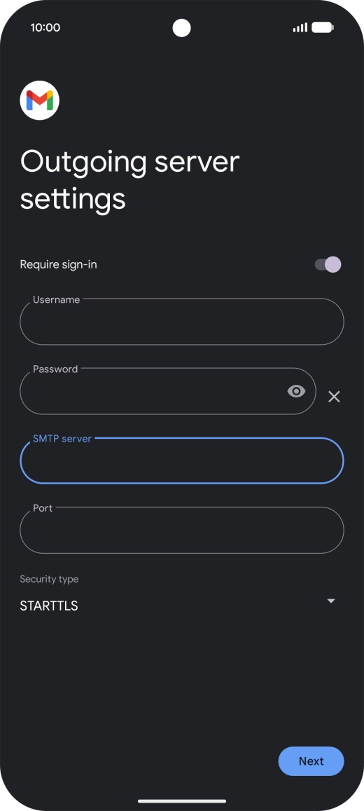 Press the field below 