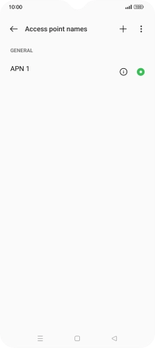 Press the new data connection icon.
