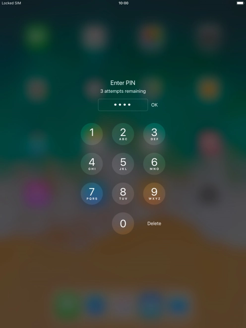 Key in your PIN and press OK. The default PIN is 1111.