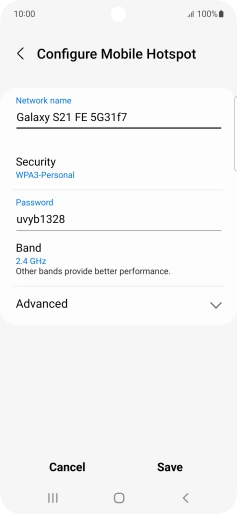 Press the field below 