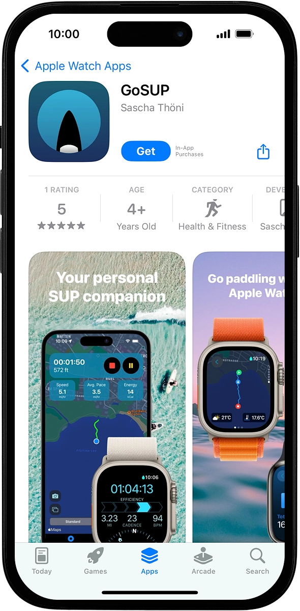 On your phone: Press Get and follow the instructions on the screen to install the app.