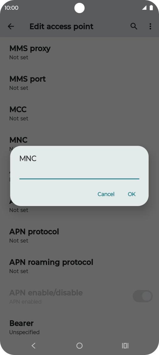 Key in 33 and press OK.