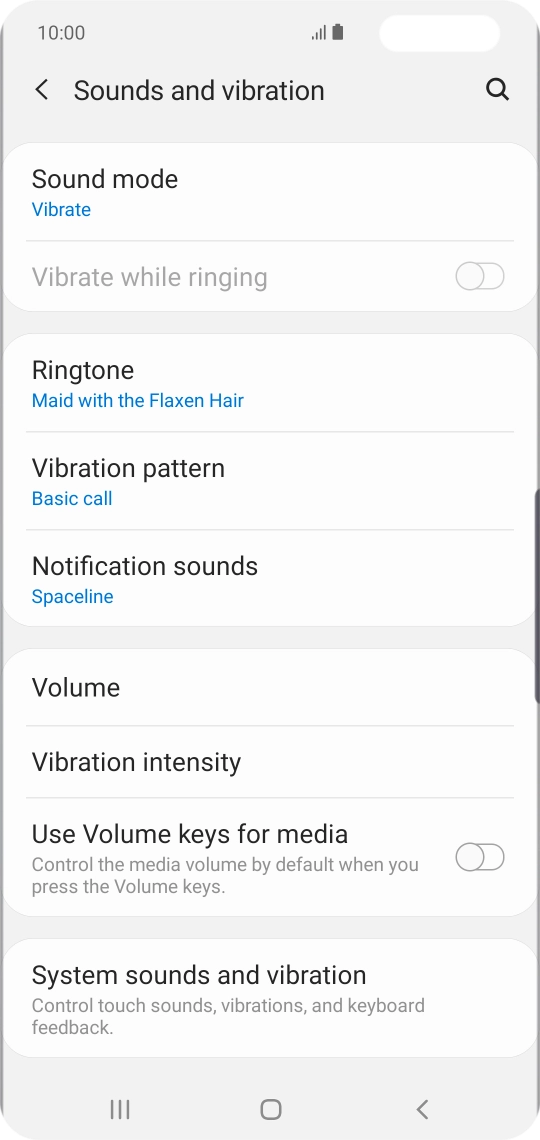 Press the Home key to return to the home screen.