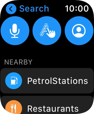 Press the microphone icon to turn on voice input.