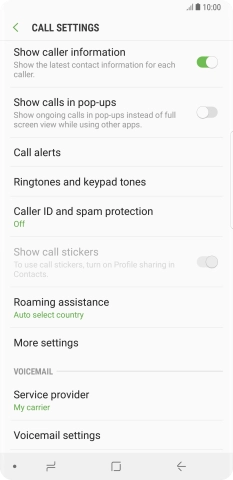 Press More settings.