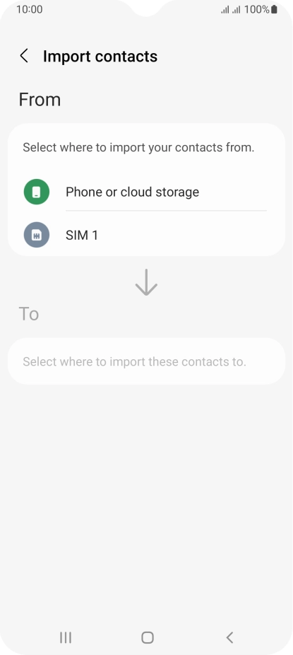 Press the name of the SIM.