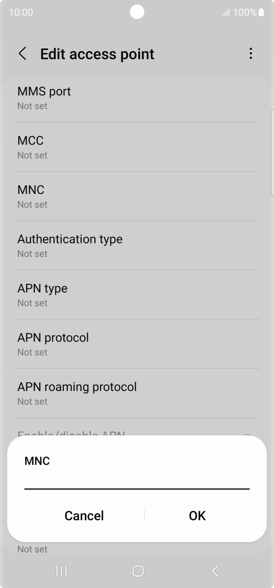 Key in 33 and press OK.