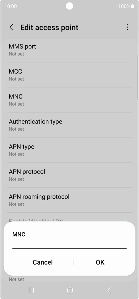 Key in 33 and press OK.