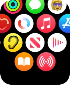 Press the music player icon.