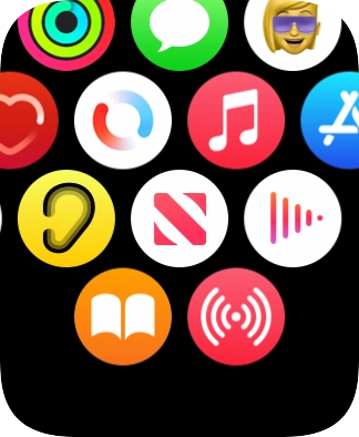 Press the blood oxygen level icon.