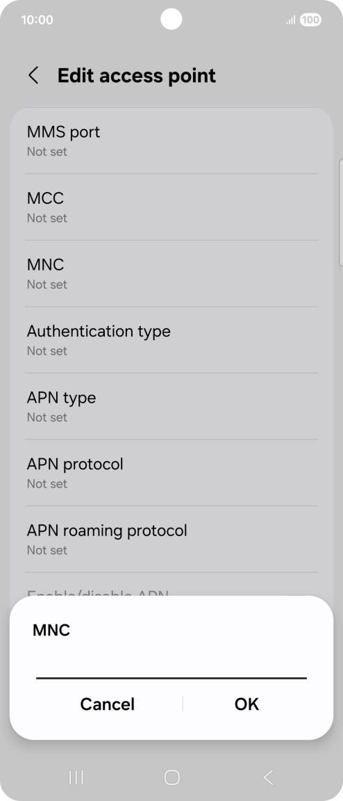 Key in 33 and press OK.