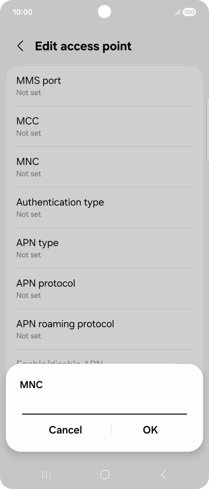 Key in 33 and press OK.