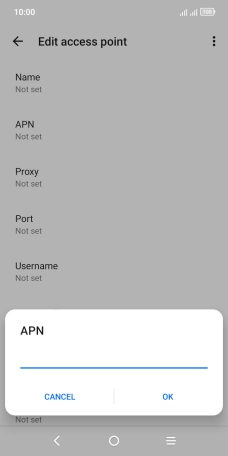 Key in everywhere and press OK.