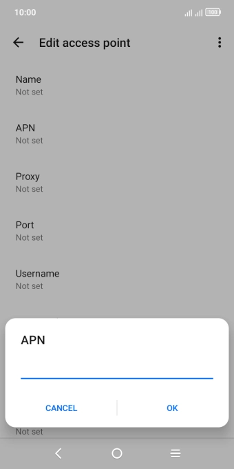 Key in everywhere and press OK.