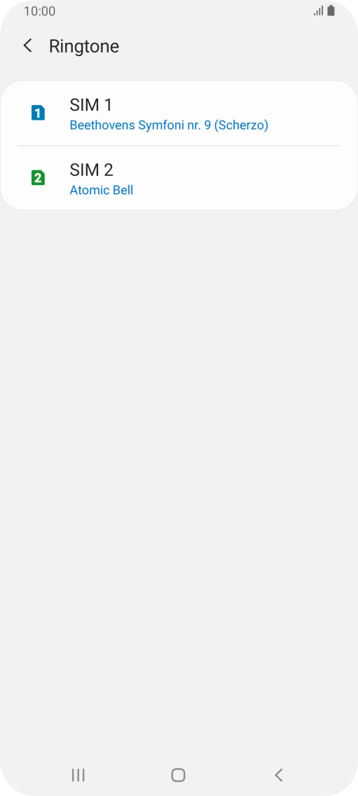 Press the Home key to return to the home screen.