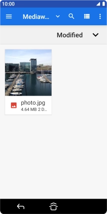 Press the required file.