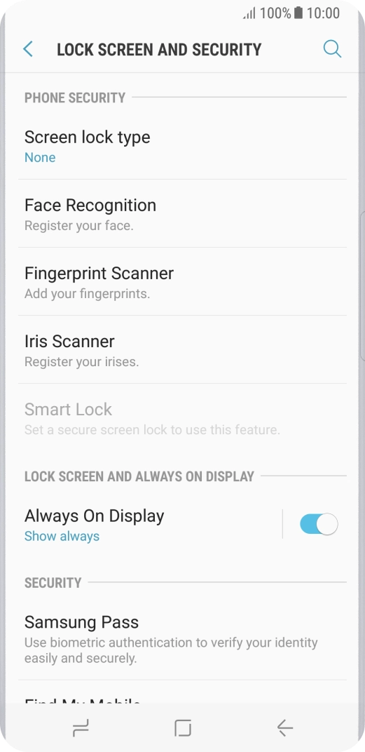 Press the Home key to return to the home screen.