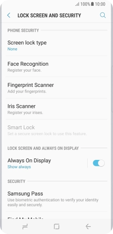 Press the Home key to return to the home screen.