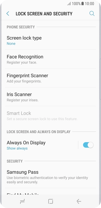 Press the Home key to return to the home screen.
