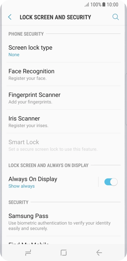 Press the Home key to return to the home screen.