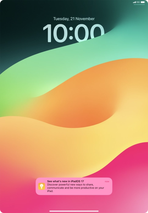 Press the required notification and follow the instructions on the screen to use the selected function.