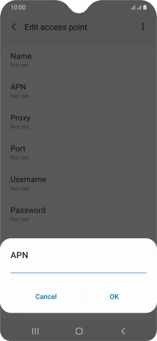 Key in eezone and press OK.