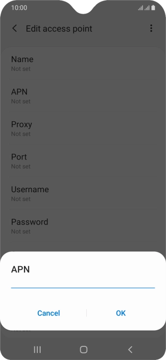Key in eezone and press OK.
