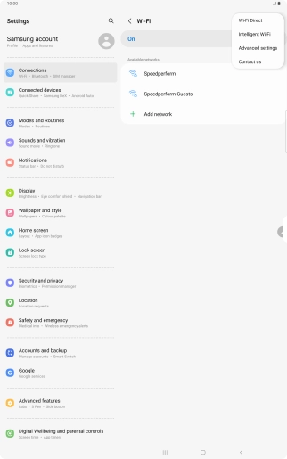 Press Intelligent Wi-Fi.
