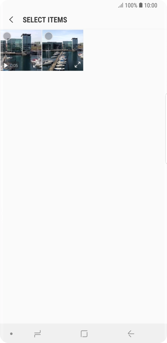 Press the required picture.