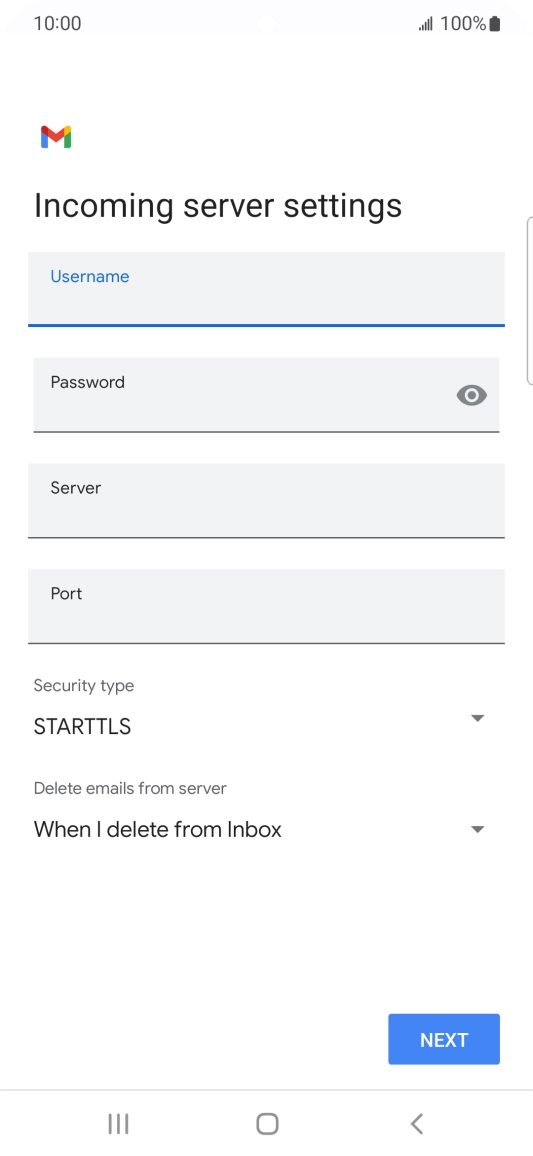 Press the field below 