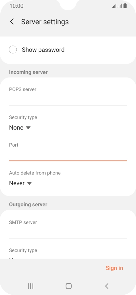 Press the drop down list below 