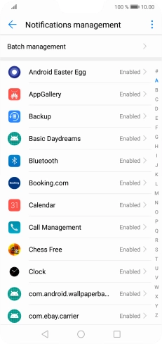 Press the required app.