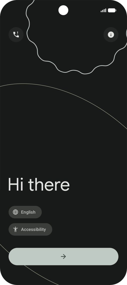 Press Accessibility and follow the instructions on the screen to select the required settings.